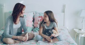 Home 96 A parent telling a child about divorce gently